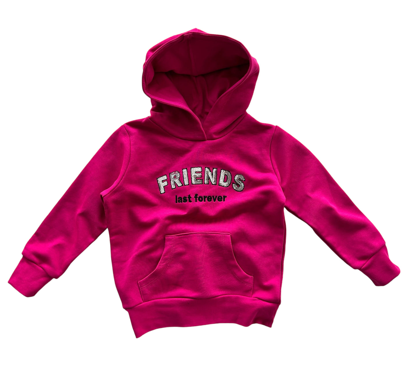 FRIENDS KAPÜŞONLU KIZ ÇOCUK SWEAT - 12613